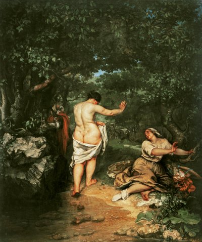 The Bathers by Gustave Courbet